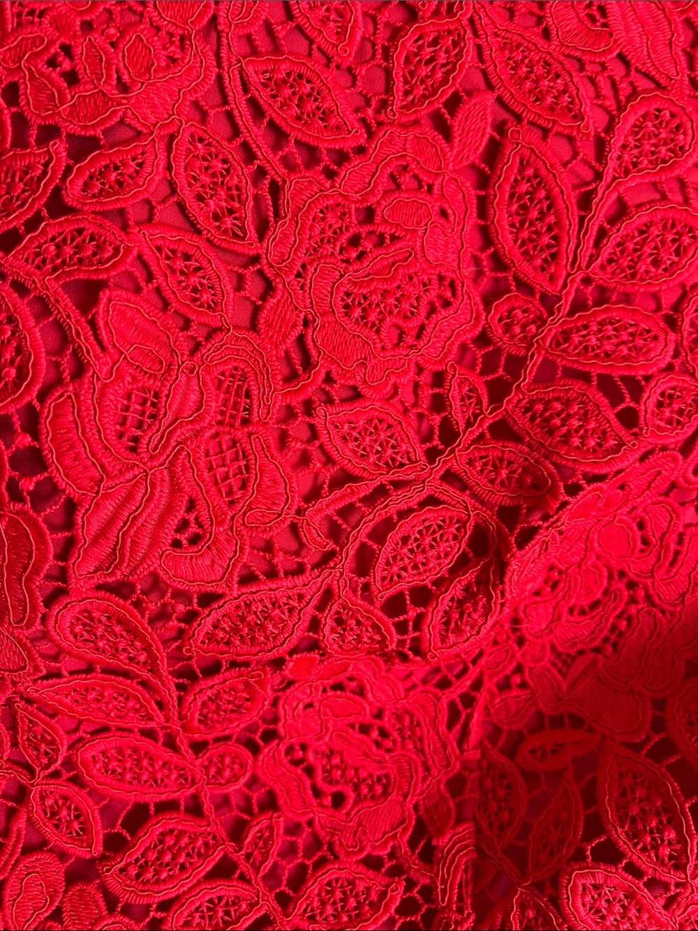 kate spade Red Floral Lace Midi Dress - Picture 4 of 11